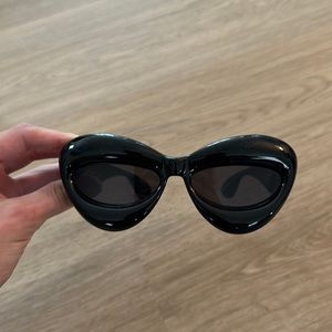 Loewe Inflated Cat Eye Sunglasses in Black EUC
